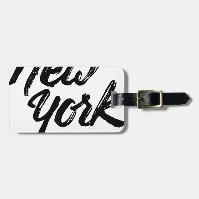 Etiqueta Para Maletas Nueva York (Frente Horizontal)