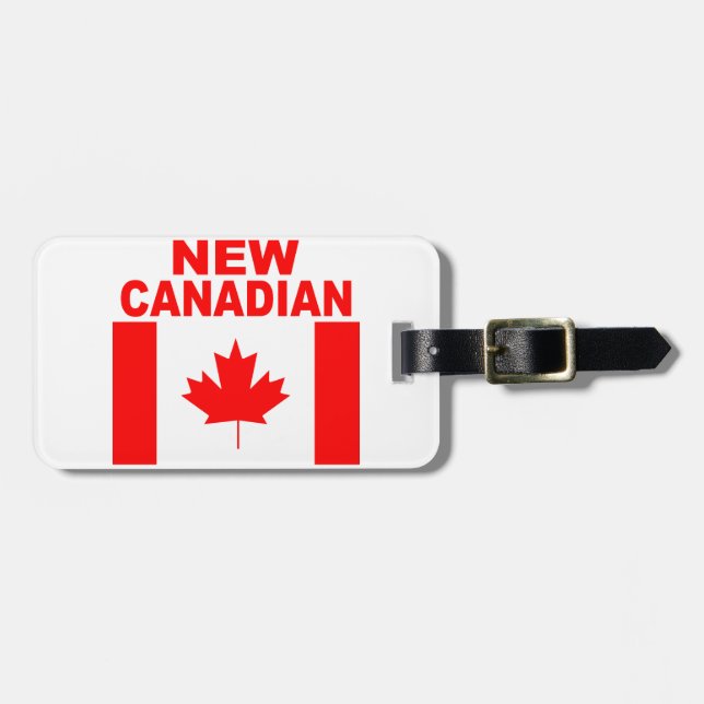 ETIQUETA PARA MALETAS NUEVO CANADIENSE (Frente Horizontal)