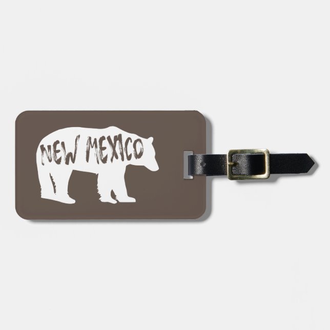 Etiqueta Para Maletas Nuevo oso México (Frente Horizontal)