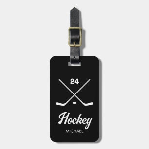 Etiqueta Para Maletas Número de nombre del jugador de hockey personaliza