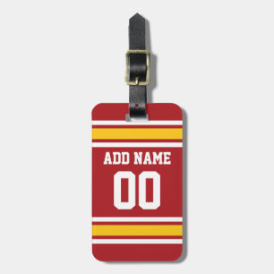 Etiqueta Para Maletas Número de nombre personalizado de Jersey de Sports