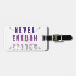 Etiqueta Para Maletas Nunca suficientes cucharas