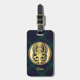 Etiqueta Para Maletas O de la Capital Decorativa Botánica Medieval