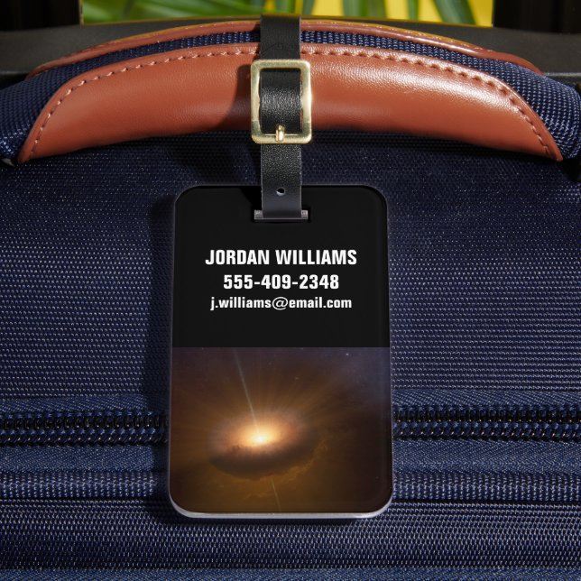 Etiqueta Para Maletas Objeto Celestial Cx330. (Anverso In situ 2)