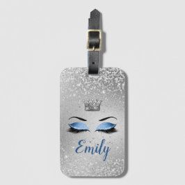 Etiqueta Para Maletas Ocean Rubor Blue Fabulous Purpurina Eyes