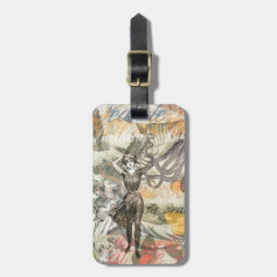 Etiqueta Para Maletas Octopus Beach Antique Coastal Steampunk