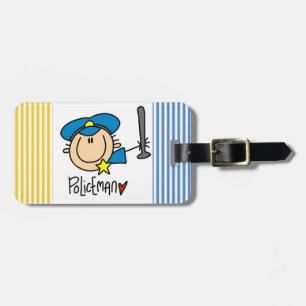 Etiqueta Para Maletas Ocupación de policía