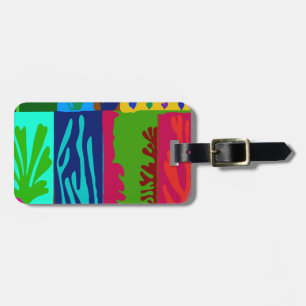 Etiqueta Para Maletas Ode al Collage de Matisse