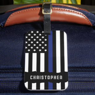 Etiqueta Para Maletas Oficial de policía personalizado policía de la Lín
