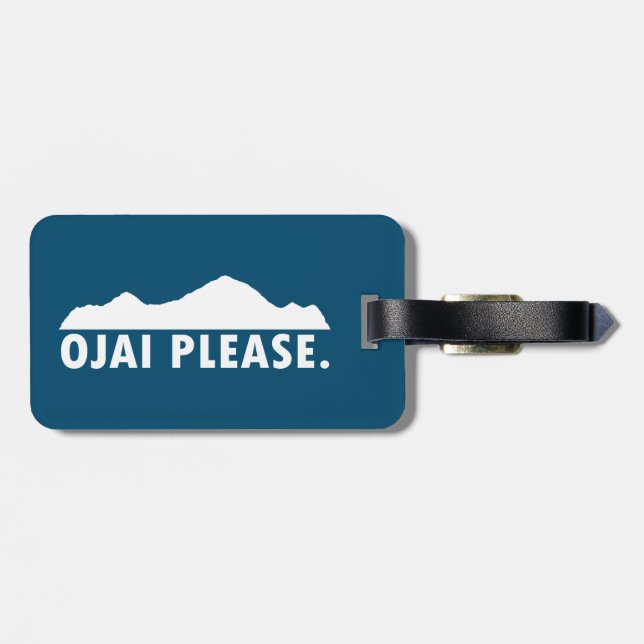 Etiqueta Para Maletas Ojai California Please (Atrás Horizontal)