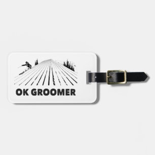 Etiqueta Para Maletas Ok Groomer Skiing