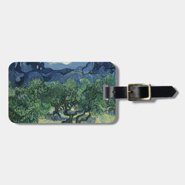 Etiqueta Para Maletas Olivos de Van Gogh (Frente Horizontal)