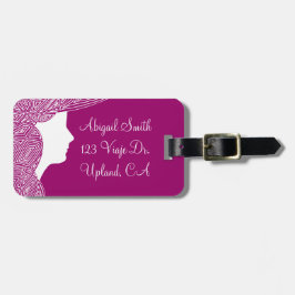 Etiqueta Para Maletas Ondas de huella digital