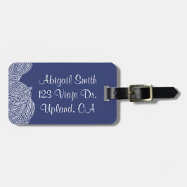 Etiqueta Para Maletas Ondas de huella digital