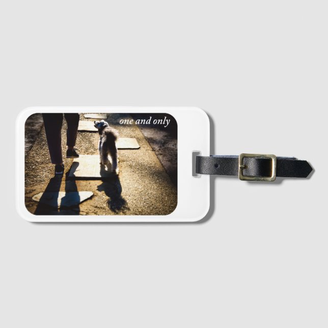 Etiqueta Para Maletas one and only 犬と散歩のラゲッジタグ (Anverso horizontal)