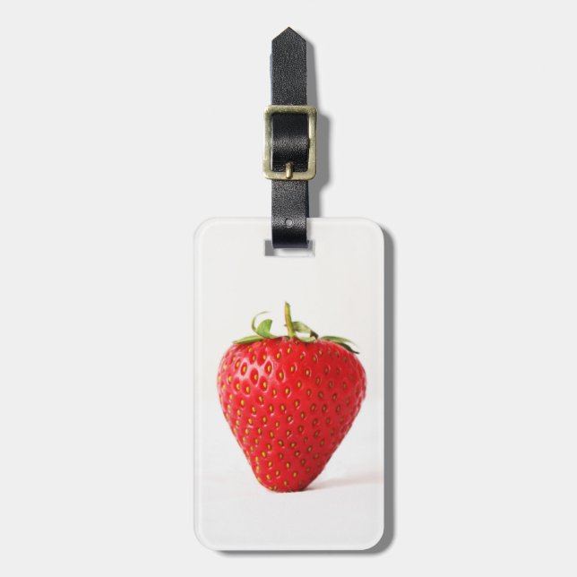 Etiqueta Para Maletas One Red Strawberry cd ltcna (Frente Vertical)