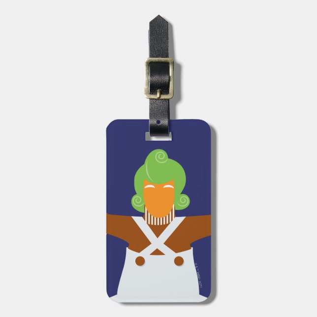 Etiqueta Para Maletas Oompa Loompa Arms Out (Frente Vertical)