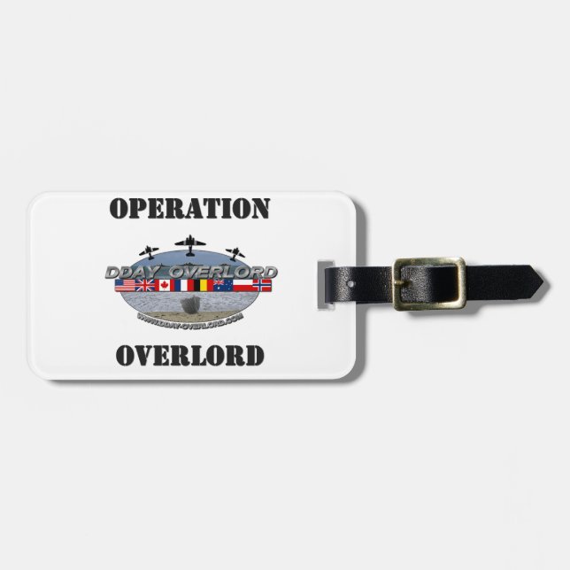 Etiqueta Para Maletas Operación Overlord 1944 (Frente Horizontal)
