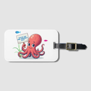 Etiqueta Para Maletas Opulpo personalizado con pescado