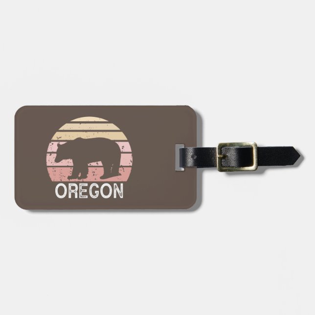 Etiqueta Para Maletas Oregon Bear (Frente Horizontal)