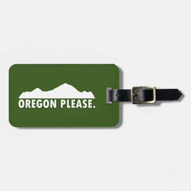 Etiqueta Para Maletas Oregon Please (Frente Horizontal)