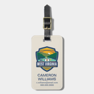Etiqueta Para Maletas Orgullo del Estado   Virginia Occidental