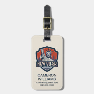 Etiqueta Para Maletas Orgullo el   Nueva York del estado