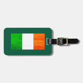Etiqueta Para Maletas Orgullo irlandés de Boston MA - Bandera irlandesa