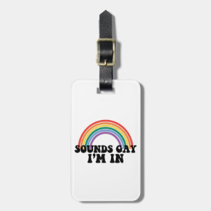 Etiqueta Para Maletas Orgullo Sonidos LGBT Gay Estoy En Arcoíris Gay