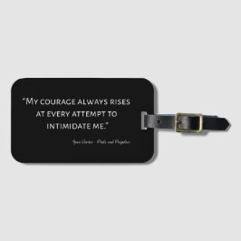 Etiqueta Para Maletas Orgullo y prejuicio