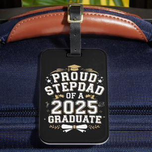 Etiqueta Para Maletas Orgulloso Paso Papá De Una Graduación De Graduado 
