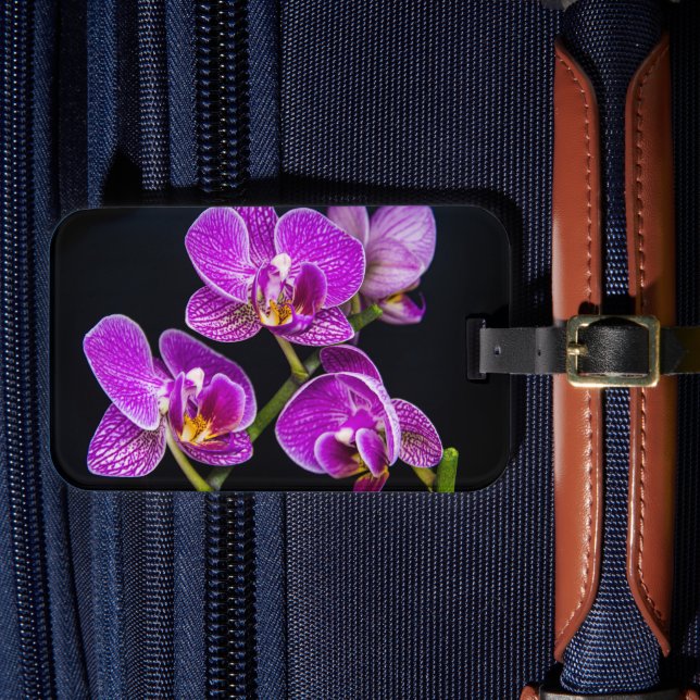 Etiqueta Para Maletas Orquídea púrpura (Anverso In Situ 4)
