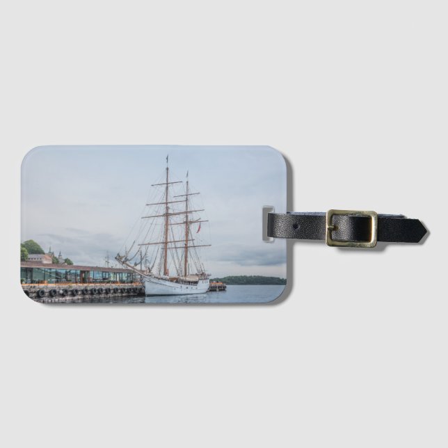 Etiqueta Para Maletas Oslo Noruega (Anverso horizontal)