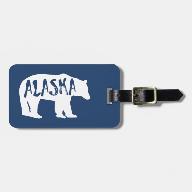 Etiqueta Para Maletas Oso Alaska (Frente Horizontal)