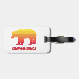 Etiqueta Para Maletas Oso Arcoíris Glenwood Springs Colorado
