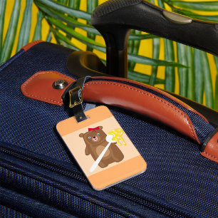 Etiqueta Para Maletas Oso Con Miel