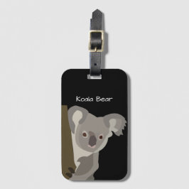 Etiqueta Para Maletas Oso de Koala personalizado