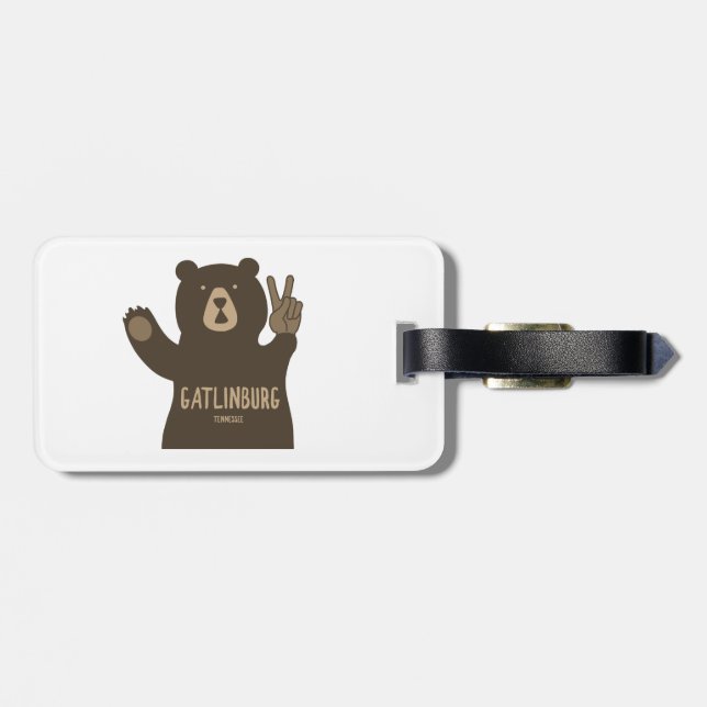 Etiqueta Para Maletas Oso de Paz de Tennessee (Atrás Horizontal)