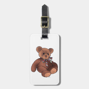 Etiqueta Para Maletas Oso de peluche de Brown