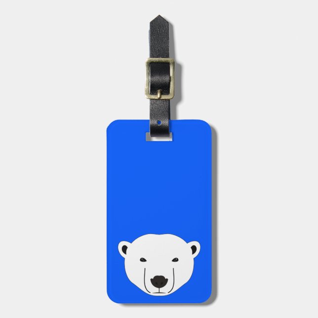 Etiqueta Para Maletas Oso polar (Frente Vertical)
