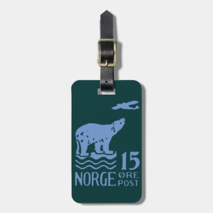 Etiqueta Para Maletas Oso polar noruego 1925