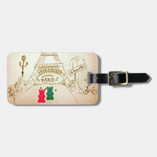 Etiqueta Para Maletas Osos gomosos en París