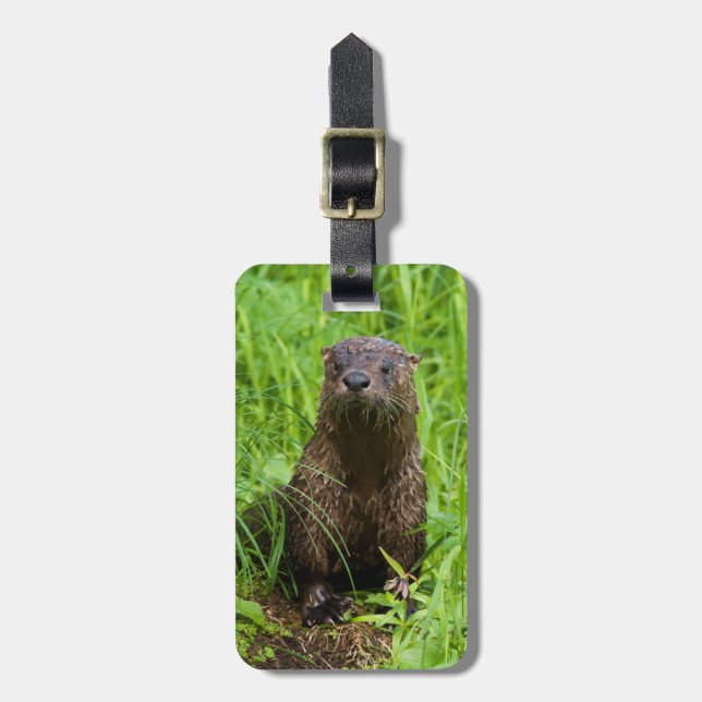 Etiqueta Para Maletas Otter fluvial inteligente (Frente Vertical)