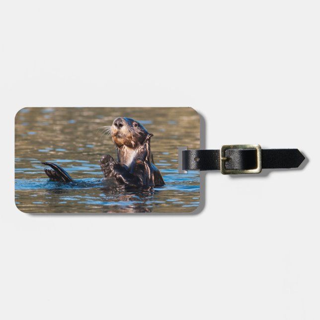 Etiqueta Para Maletas Otter marino Sunny (Frente Horizontal)