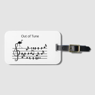 Etiqueta Para Maletas Out of Tune Flamingo se une a los pájaros cantores