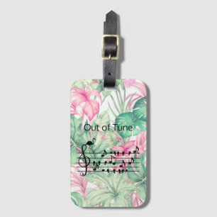Etiqueta Para Maletas Out of Tune Flamingo se une a los pájaros cantores