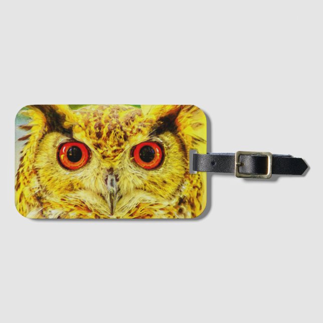 Etiqueta Para Maletas Owl Art (Anverso horizontal)