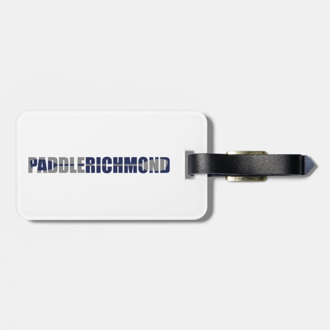 Etiqueta Para Maletas Paddle Richmond Virginia Kayaking (Atrás Horizontal)
