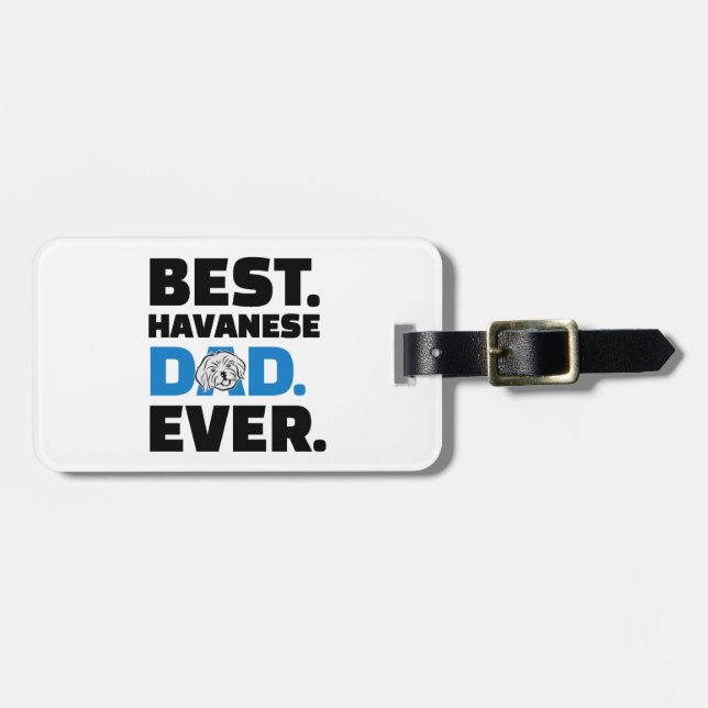 Etiqueta Para Maletas Padre Havanés (Frente Horizontal)