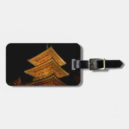 Etiqueta Para Maletas Pagoda Japón Kyoto